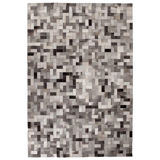 Cowhide Rug for Living Room – Handmade Multicolour Leather Carpet – for Living Room and Bedroom – Preston – RugRoyal