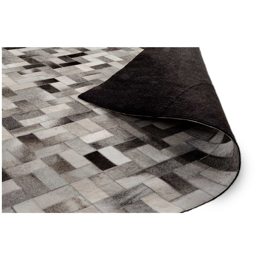 Leather Design Rug - Preston