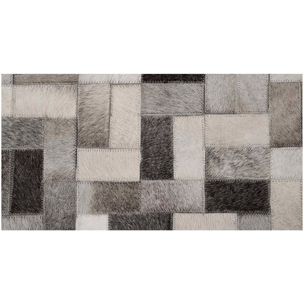 Leather Design Rug - Preston