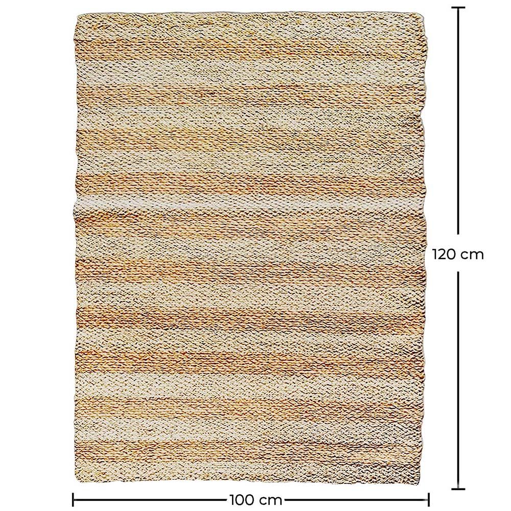 Rectangular Jute Rug - Boho Bali - 100x120 CM - Ghana