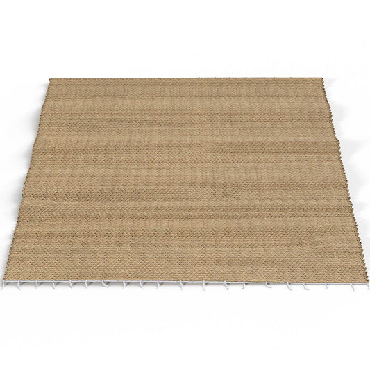 Rectangular Jute Rug for Living Room – Natural Boho Carpet (100 x 120 cm) – for Living Room and Bedroom – Jaya – RugRoyal