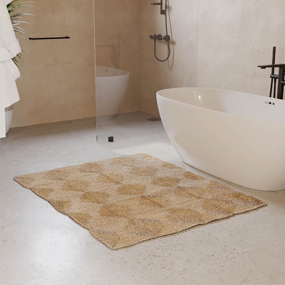 Rectangular Jute Rug - Boho Bali - 90x120 CM - Lubya
