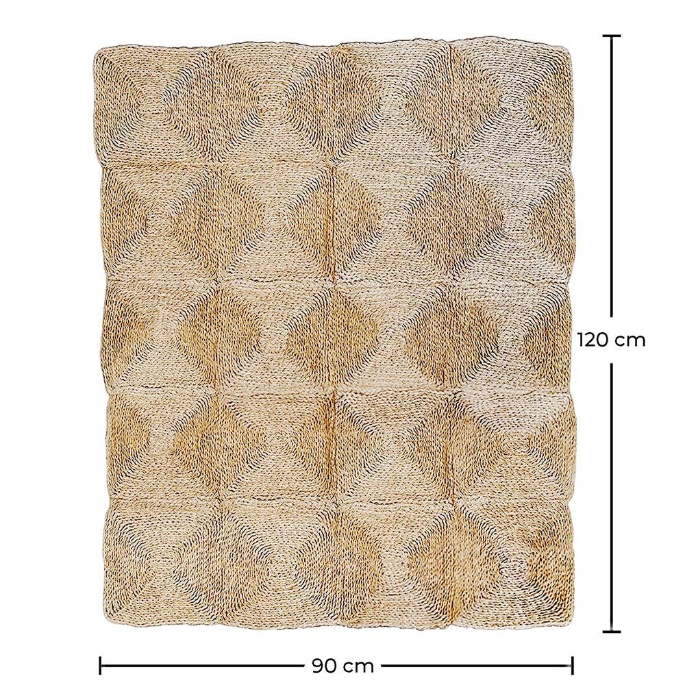 Rectangular Jute Rug - Boho Bali - 90x120 CM - Lubya