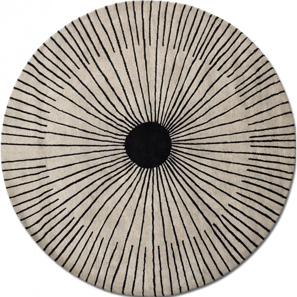 Round Design Rug - Wool - Iris