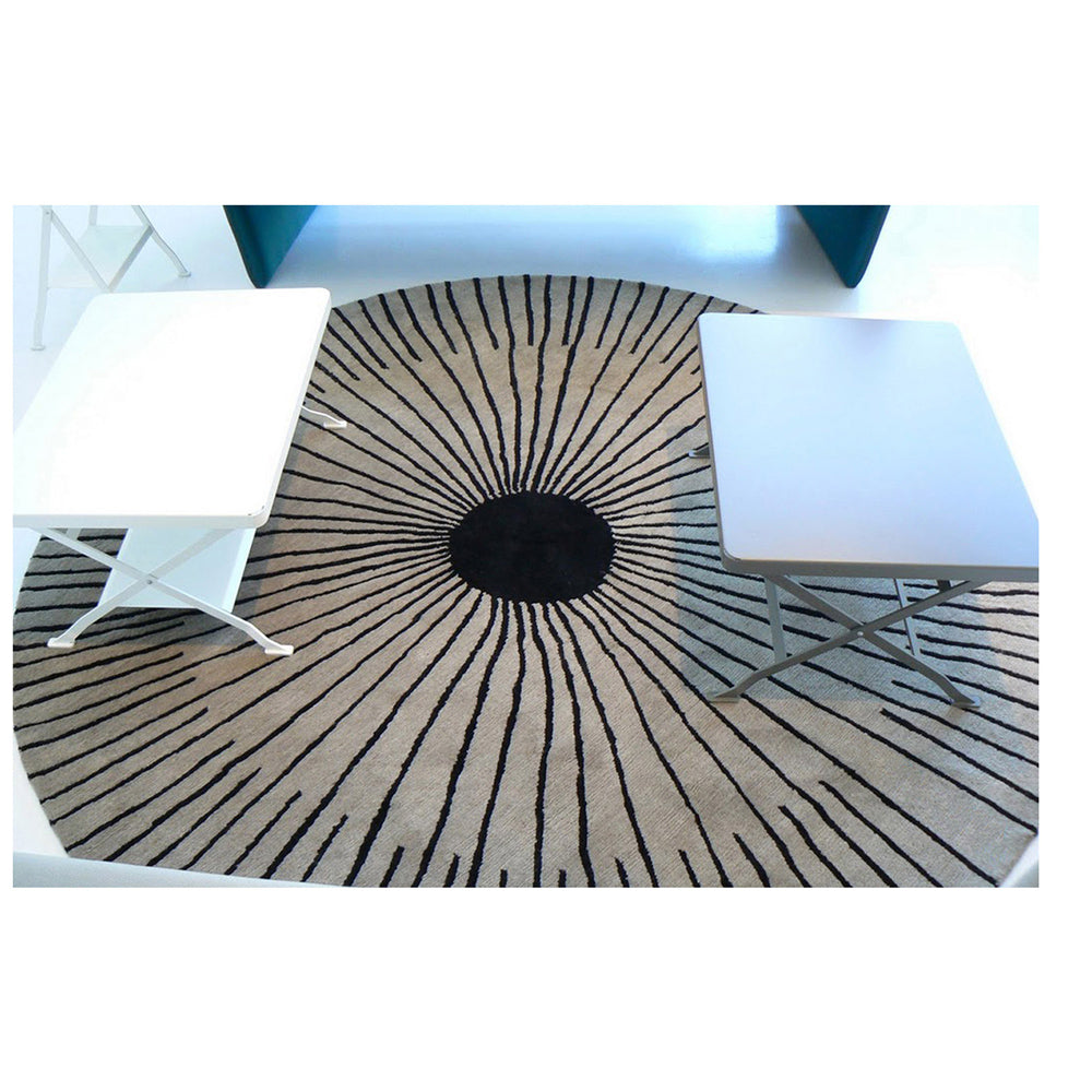 Round Design Rug - Wool - Iris