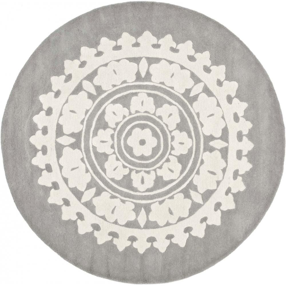 Round Design Rug - Wool - Romanty