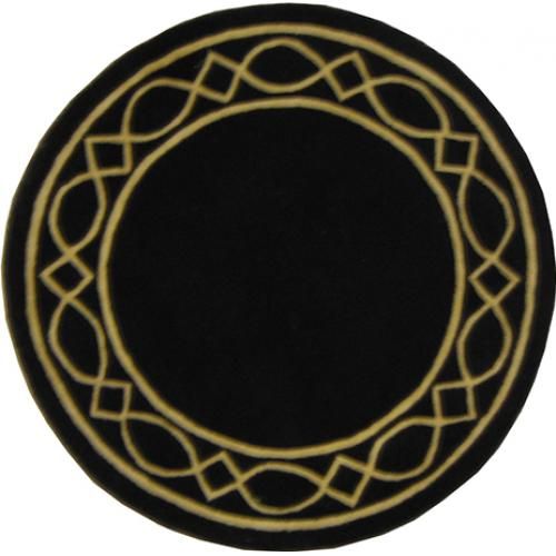 Round Design Wool Rug - Etny