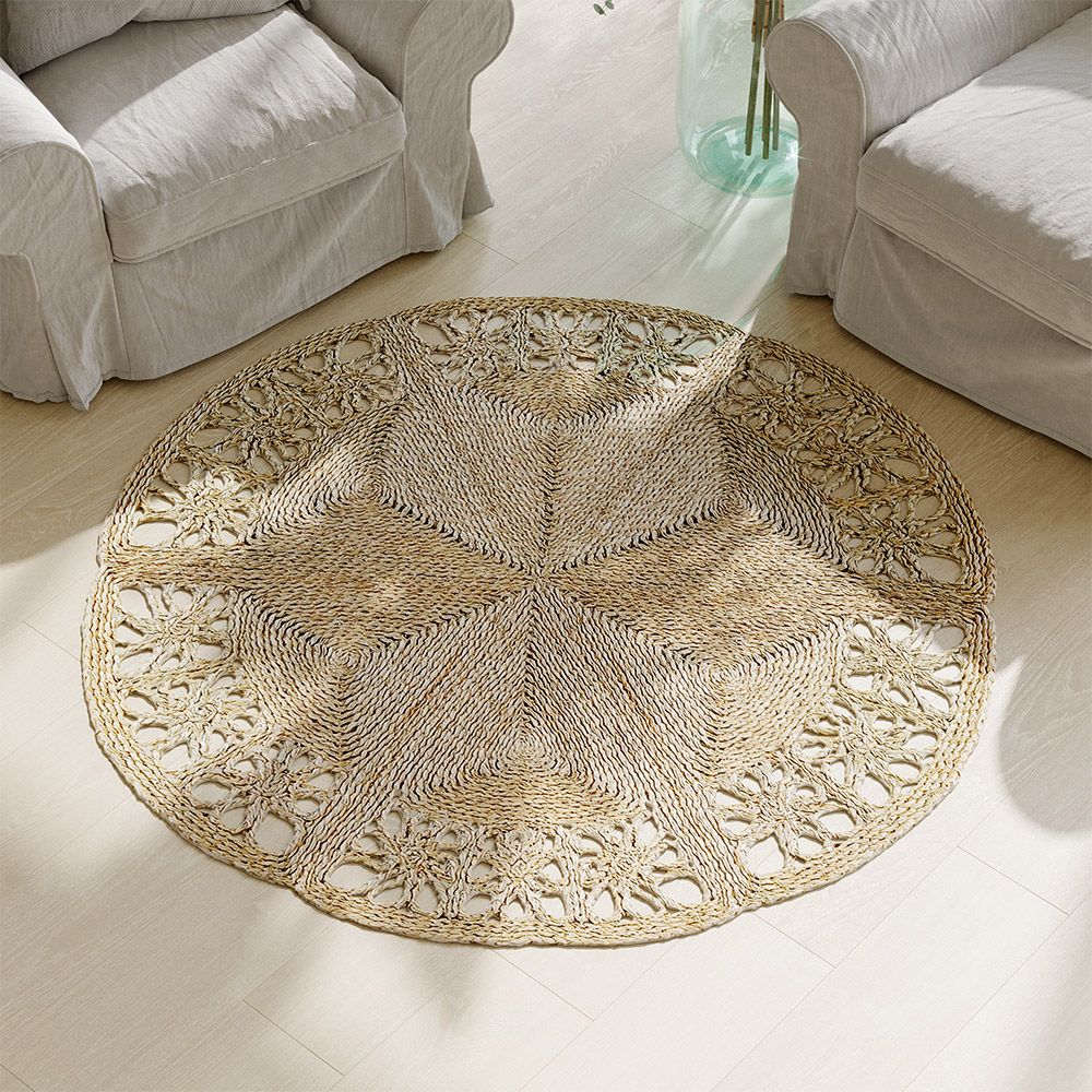 Round Jute Rug - Boho Bali - 150 CM - Bilú