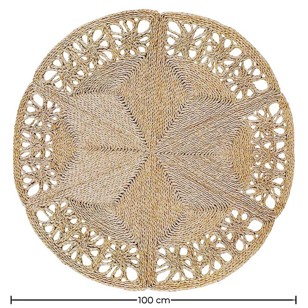 Round Jute Rug - Boho Bali - 100 CM - Bilú