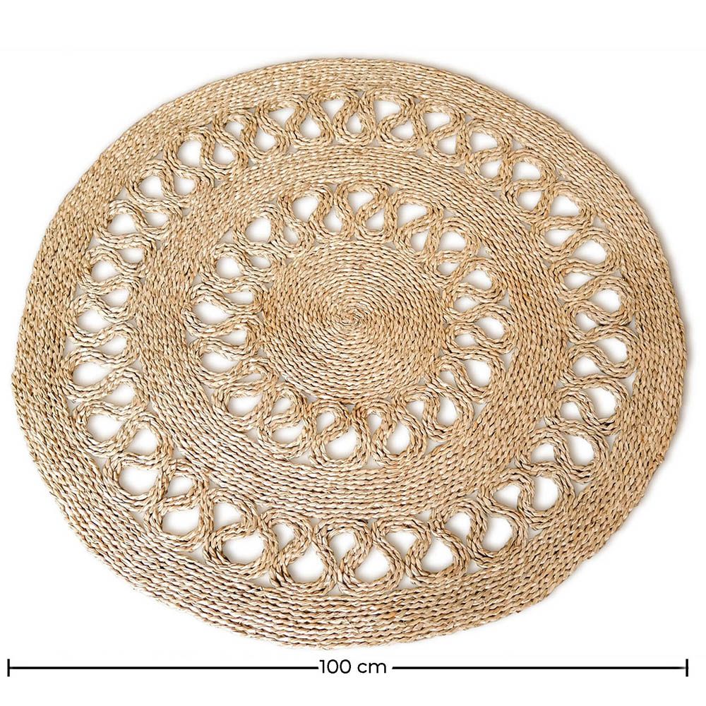 Round Jute Rug - Boho Bali - 100 CM - Ilya