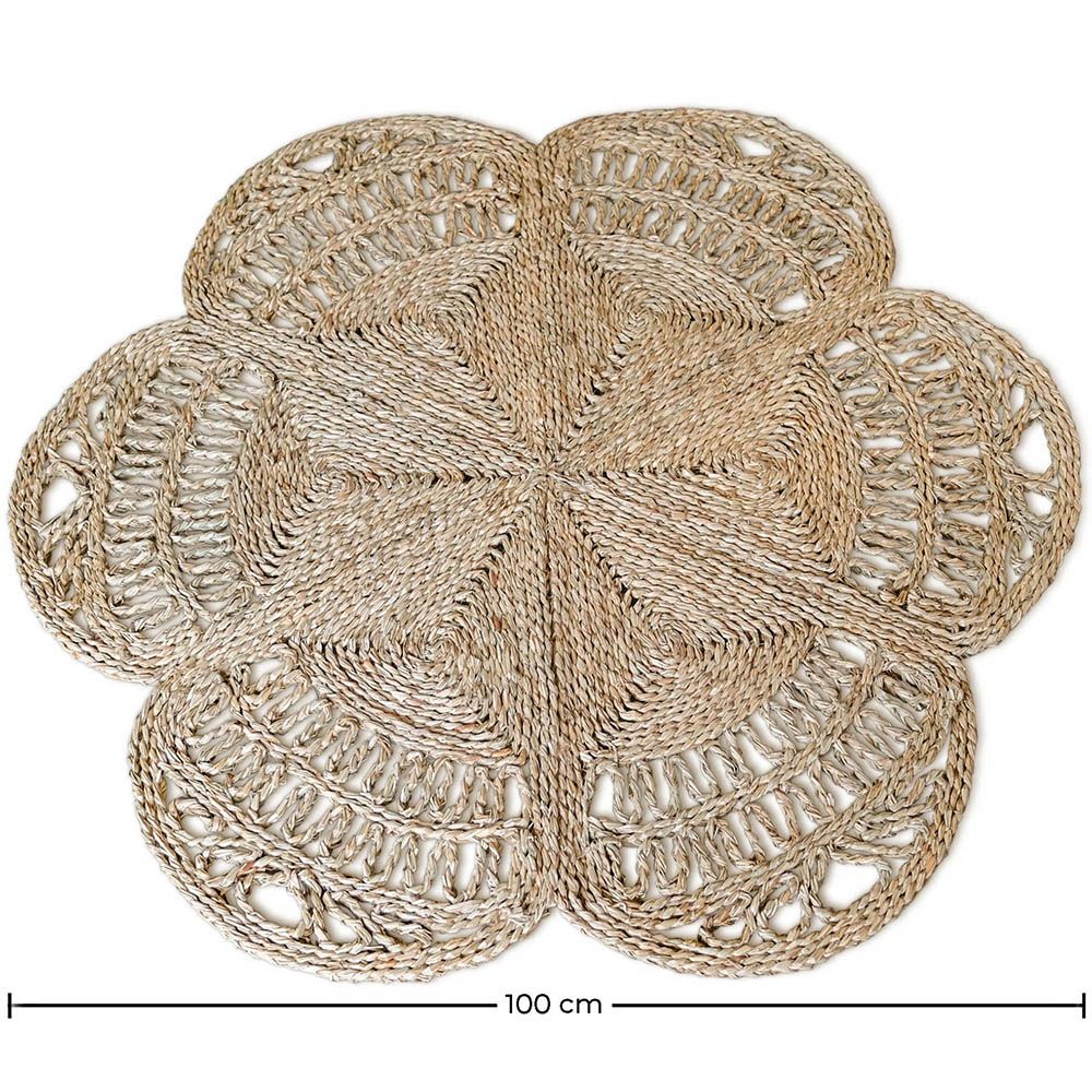 Round Jute Rug - Boho Bali - 100 CM - Niluh