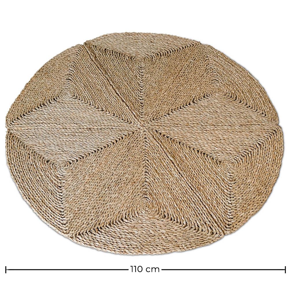 Round Jute Rug - Boho Bali - 110 CM - Gabba