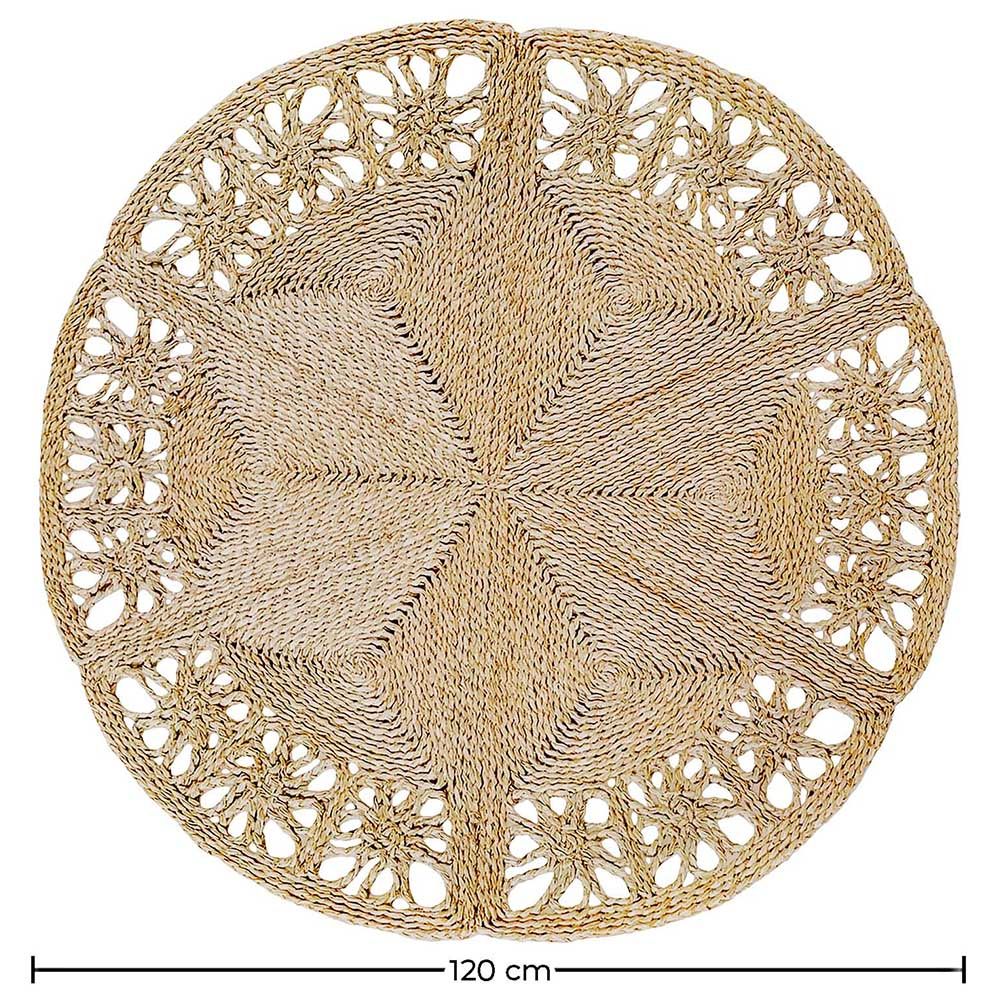 Round Jute Rug - Boho Bali - 120 CM - Bilú