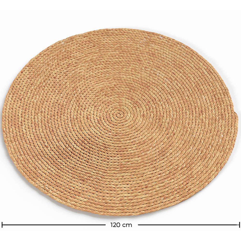 Round Jute Rug - Boho Bali - 120 CM - Kavya