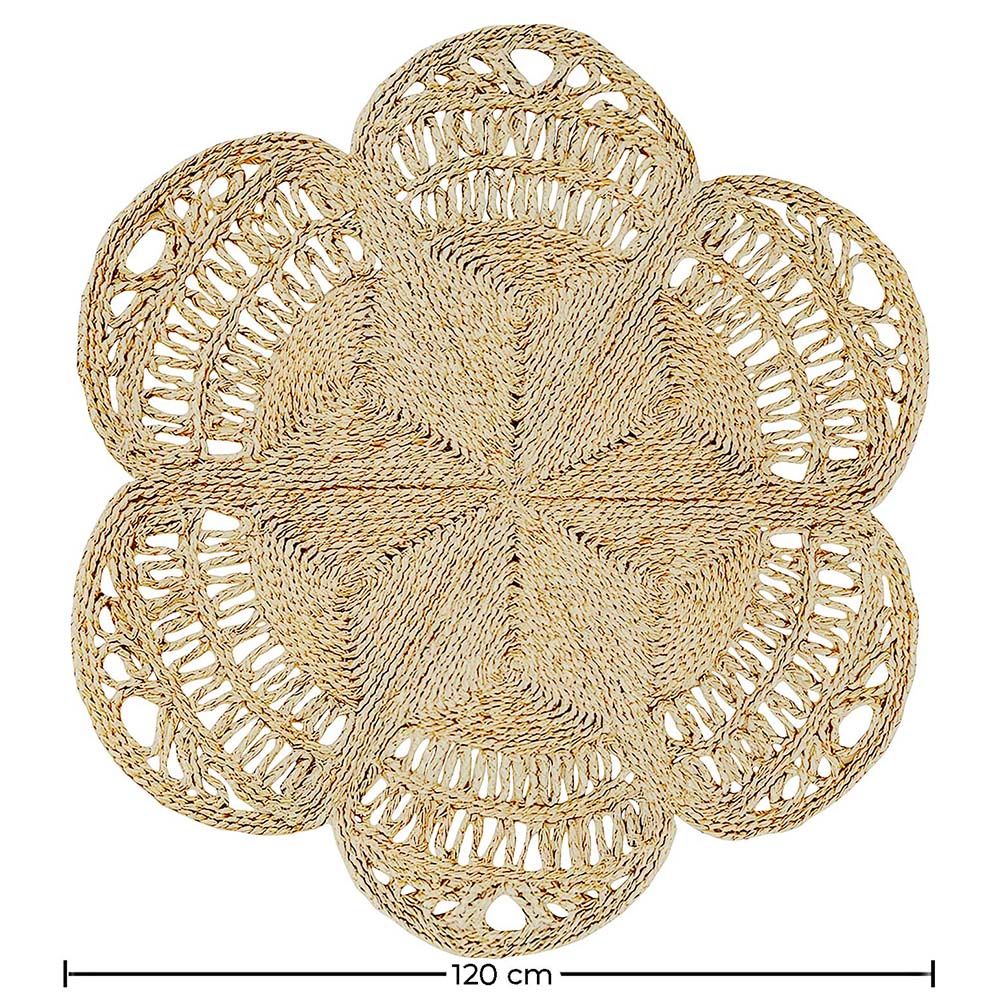 Round Jute Rug - Boho Bali - 120 CM - Niluh