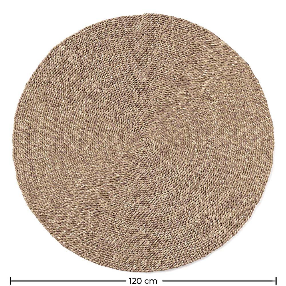 Round Jute Rug - Boho Bali - 120 CM - Yuri