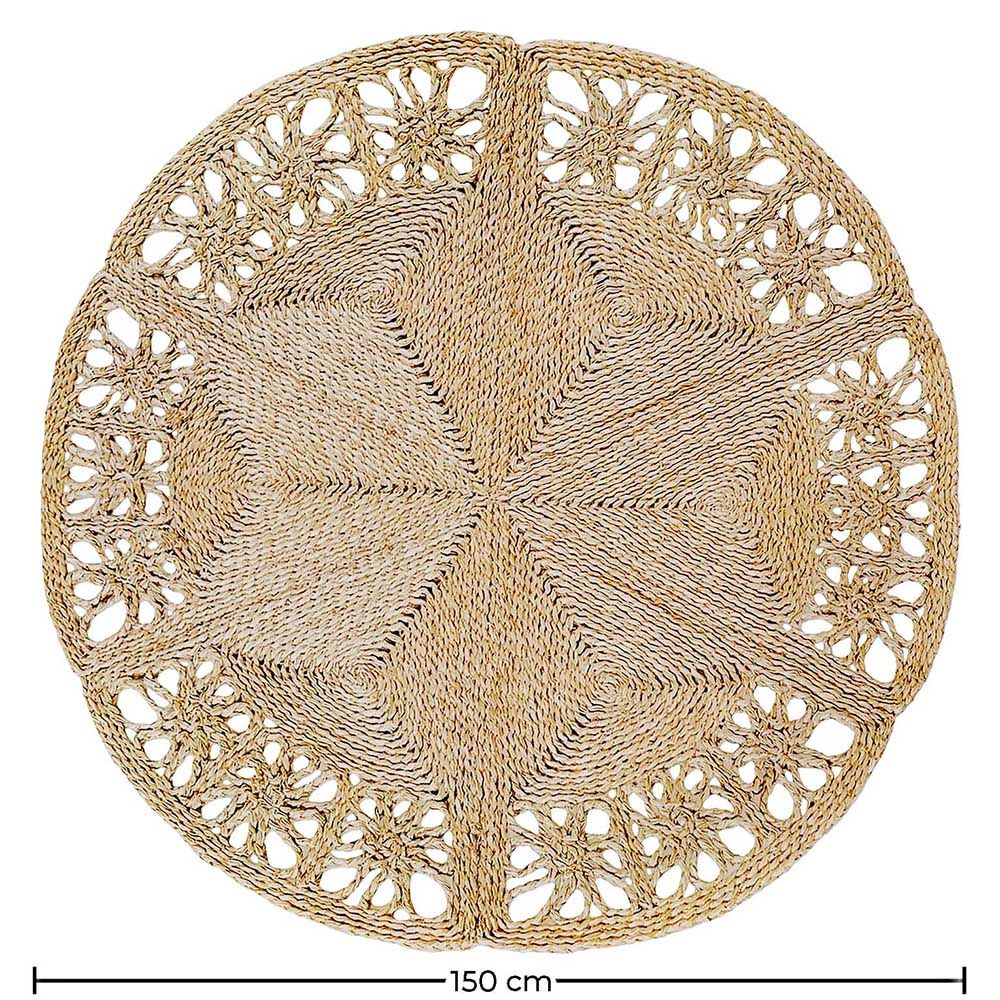 Round Jute Rug - Boho Bali - 150 CM - Bilú