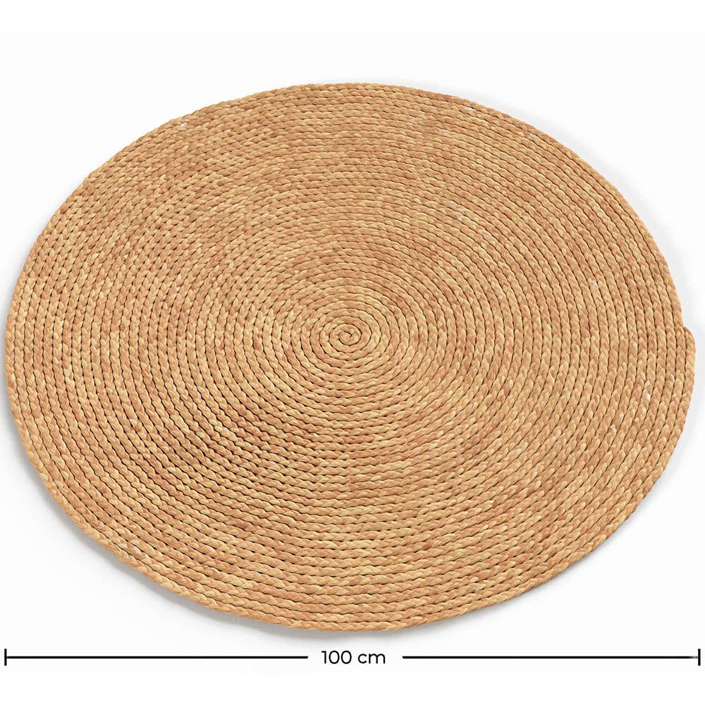 Round jute rug - Boho Bali - 100 CM - Kavya