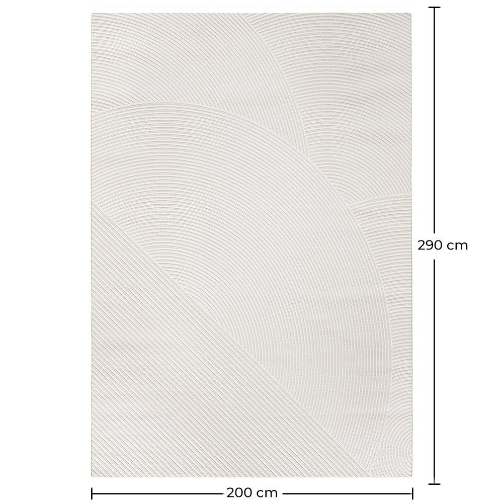 Rug Large Contemporary Modern Design - Beige (290x200 cm) - Amara