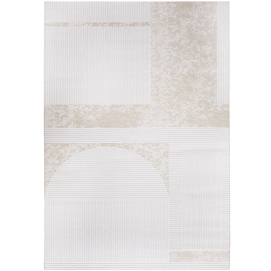 Tapete Grande Design Contemporâneo Moderno - Bege (290 x 200 cm) - Awa – para Sala de Estar e Quarto – RugRoyal