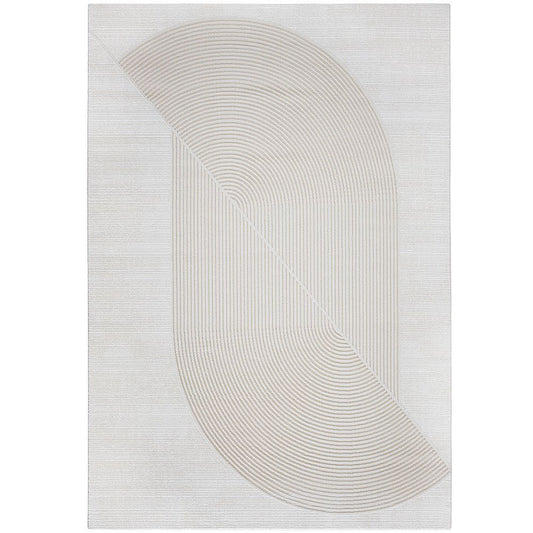 Teppich Groß Zeitgenössisches Modernes Design - Beige (290 x 200 cm) - Buka – für Wohnzimmer und Schlafzimmer – RugRoyal