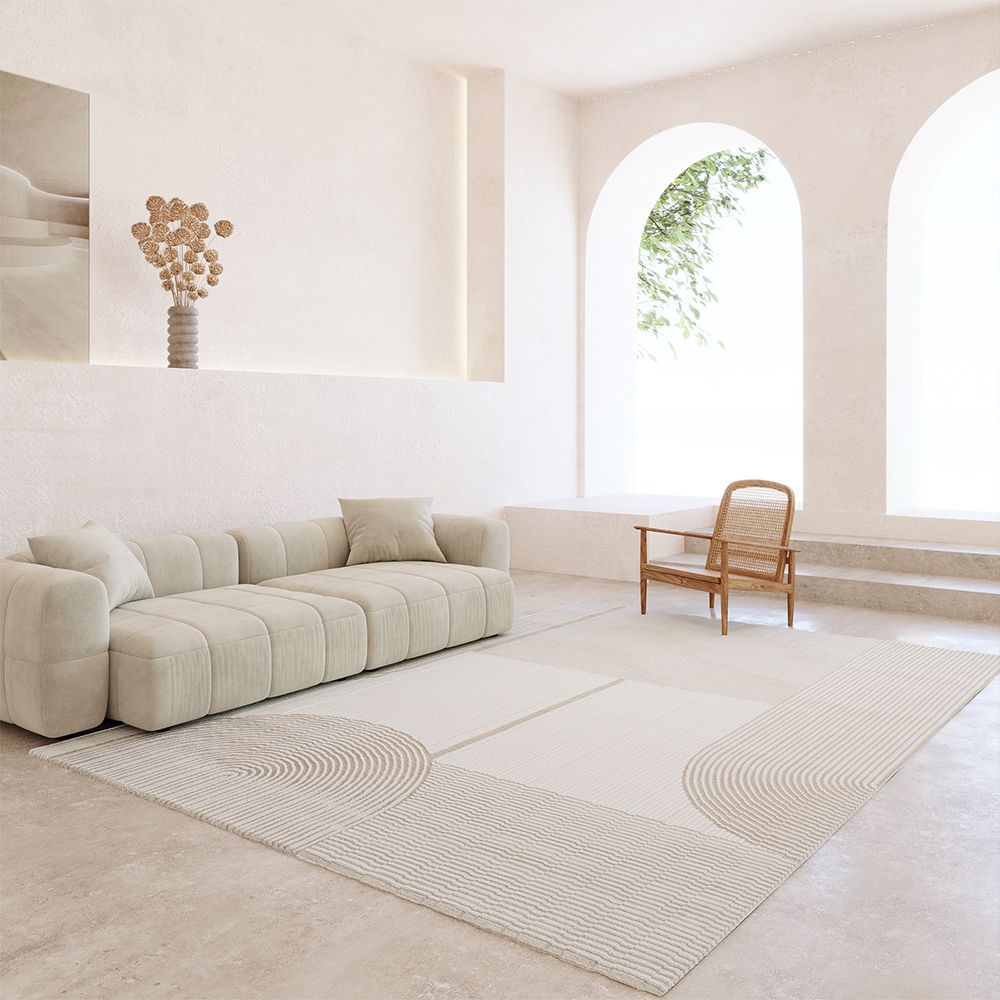 Rug Large Contemporary Modern Design - Beige (290x200 cm) - Dhoka