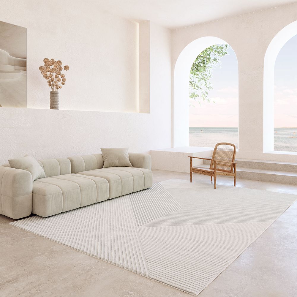 Rug Large Contemporary Modern Design - Beige (290x200 cm) - Escara
