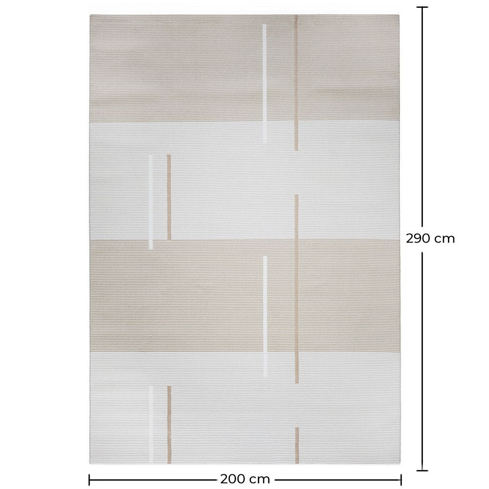 Rug Large Contemporary Modern Design - Beige (290x200 cm) - Fune