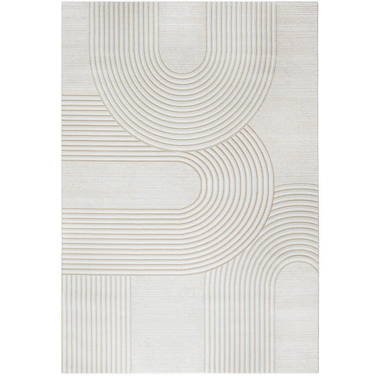 Tapete Grande Contemporâneo Moderno - Bege (290 x 200 cm) - Grut – para Sala de Estar e Quarto – RugRoyal