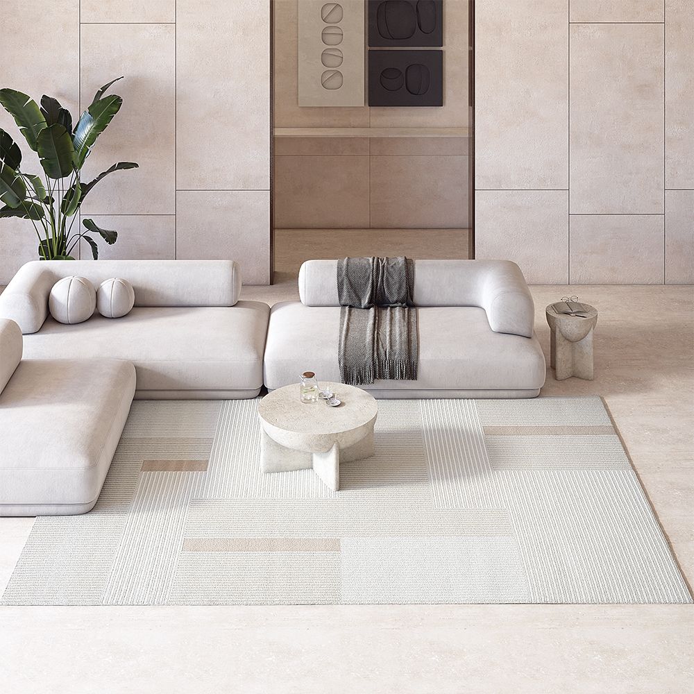 Rug Large Contemporary Modern Design - Beige (290x200 cm) - Qara