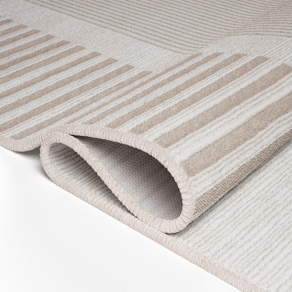 Rug Large Contemporary Modern Design - Beige (290x200 cm) - Rya