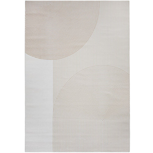 Vloerkleed Large Contemporary Modern Design - Beige (290 x 200 cm) - Ryng – for Living Room and Bedroom – RugRoyal