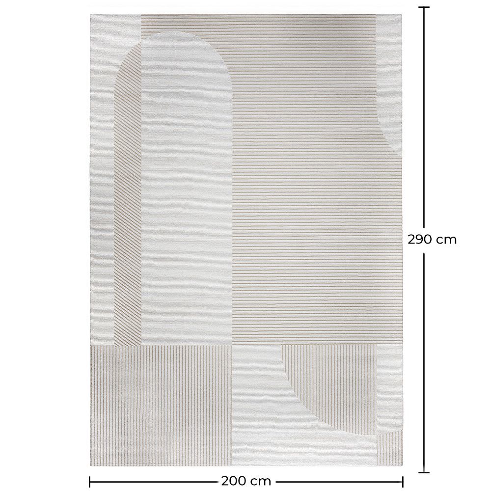 Rug Large Contemporary Modern Design - Beige (290x200 cm) - Spere