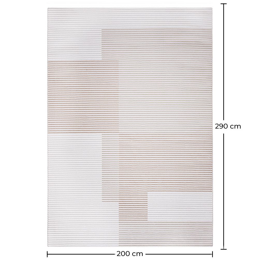 Rug Large Contemporary Modern Design - Beige (290x200 cm) - Xasa