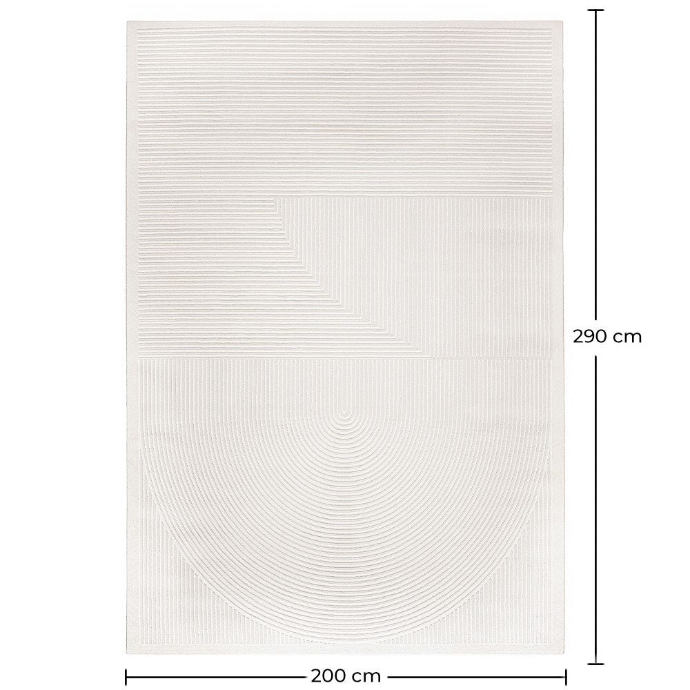 Rug Large Contemporary Modern Design - Beige (290x200 cm) - Dubisa