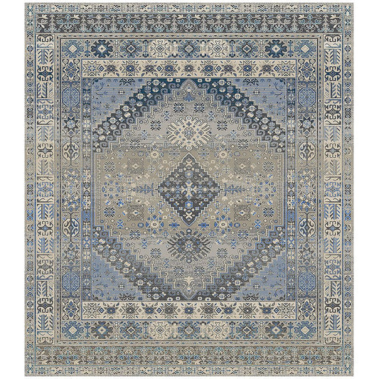 Tapis oriental vintage pour salon – Tapis bleu (290 x 200 cm) – pour salon et chambre – Anar – RugRoyal