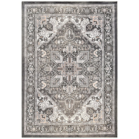 Vintage Oriental Rug for Living Room – Blue Carpet (290 x 200 cm) – for Living Room and Bedroom – Laur – RugRoyal