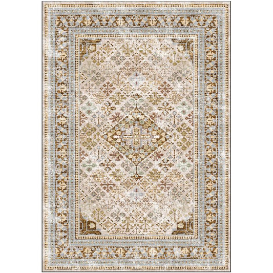 Vintage orientalischer Teppich für Wohnzimmer – brauner Teppich (290 x 200 cm) – für Wohnzimmer und Schlafzimmer – Lyo – RugRoyal