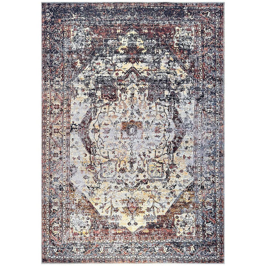 Vintage Oriental Rug for Living Room – Multicolour Carpet (290 x 200 cm) – for Living Room and Bedroom – Yuleh – RugRoyal